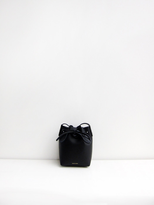 Mini Mini Bucket Bag, Black/Silver Mini Mini Bucket Bag, Black/Silver