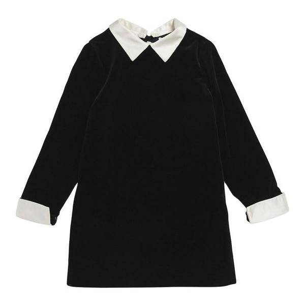Bonpoint Child Couture Jackie Dress Velvet Black on Garmentory