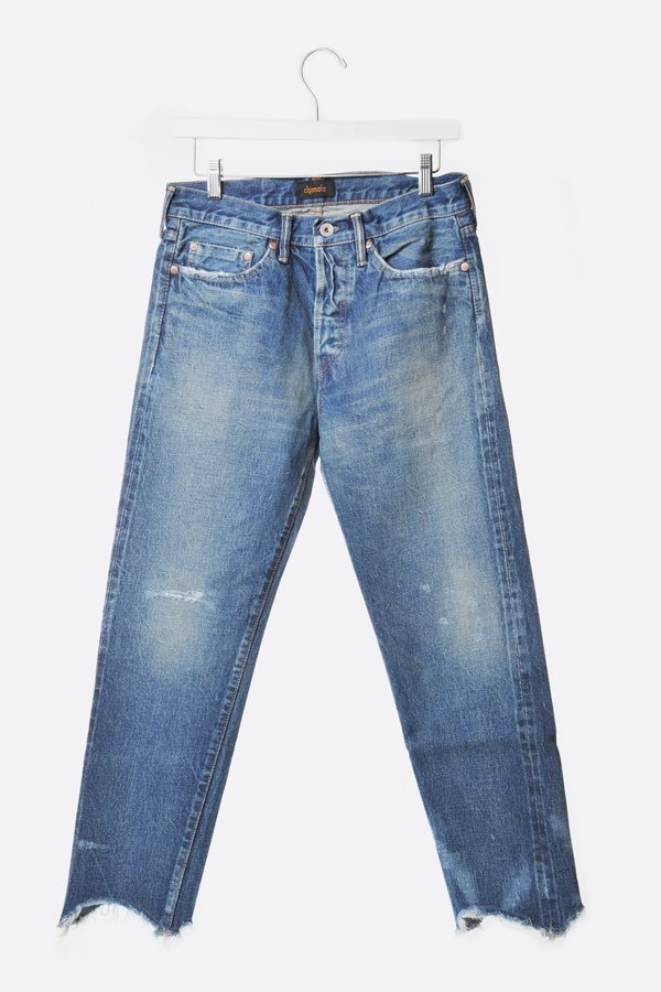 Chimala Medium Repair Narrow Tapered Cut Jean Chimala Medium Repair Narrow Tapered Cut Jean