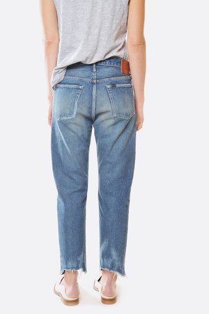 Chimala Medium Repair Narrow Tapered Cut Jean Chimala Medium Repair Narrow Tapered Cut Jean