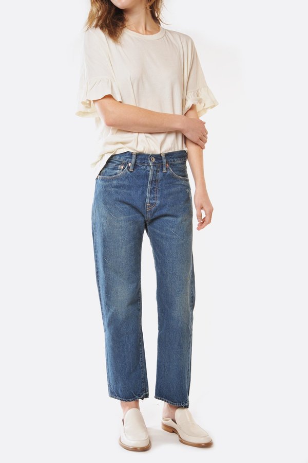 Chimala Special Selvedge Used Cut Ankle Jeans - Medium Vintage Chimala Special Selvedge Used Cut Ankle Jeans - Medium Vintage