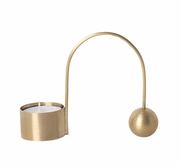 Ferm Living Balance Brass Tea Light Holder Ferm Living Balance Brass Tea Light Holder