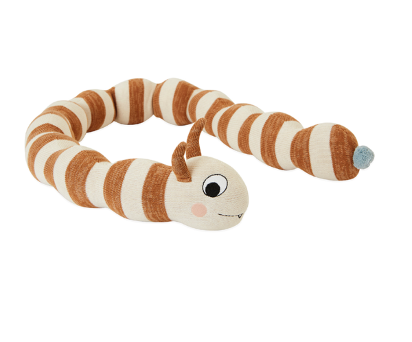 KIDS OYOY Leo the Larva Giant Knit Doll KIDS OYOY Leo the Larva Giant Knit Doll