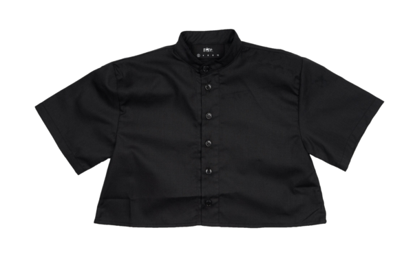 KIDS Meme Nico Cropped Button-Up Shirt - BLACK KIDS Meme Nico Cropped Button-Up Shirt - BLACK