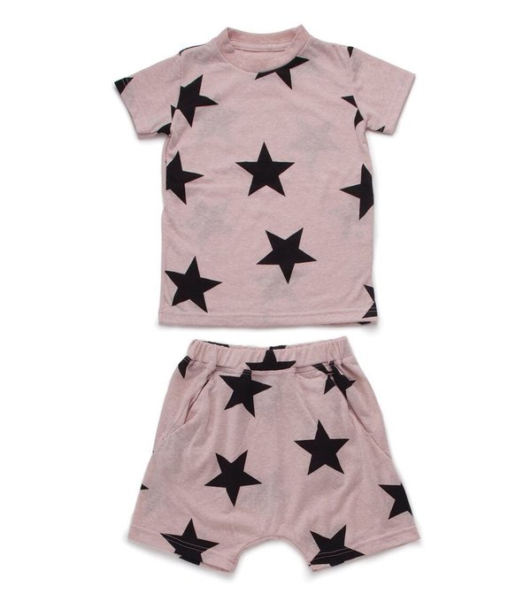Kids Nununu Short Star Loungewear - Pink Kids Nununu Short Star Loungewear - Pink