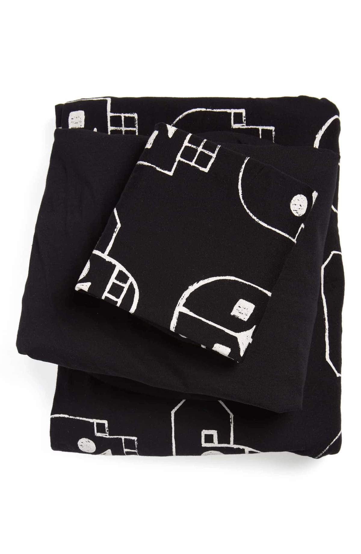 KIDS Nununu Skull Robot Twin Bedding Set - BLACK - Image 2 of 2
