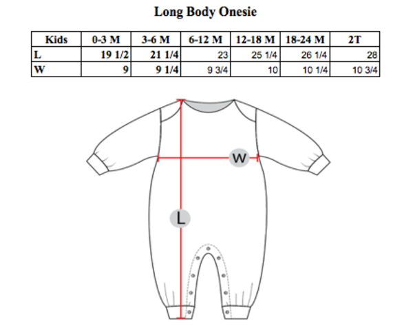 KIDS Romey Loves Lulu Sugar Dots Long Body Onesie KIDS Romey Loves Lulu Sugar Dots Long Body Onesie