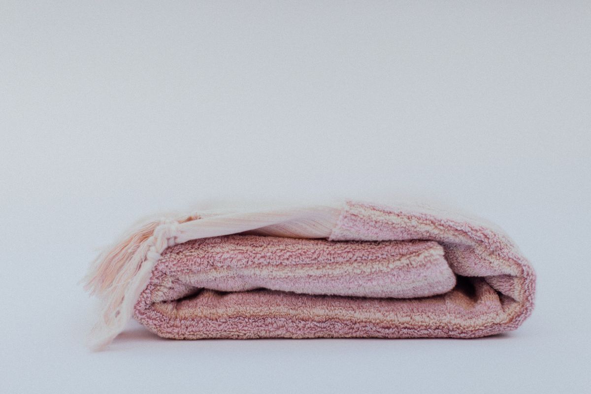 Weft End Bath Towel Blush Pink Garmentory