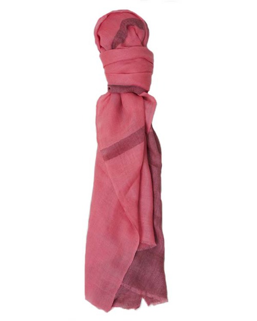 A Peace Treaty Thalia Scarf in Pink & Taupe Cashmere A Peace Treaty Thalia Scarf in Pink & Taupe Cashmere