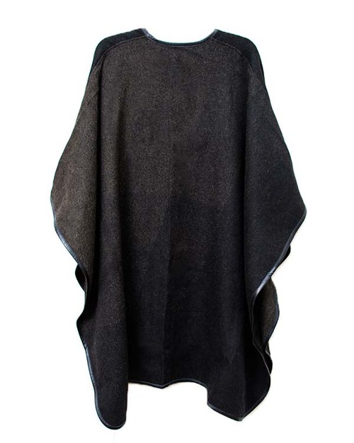 A Peace Treaty Handwoven Cocha Cape in Black and Surplus Green A Peace Treaty Handwoven Cocha Cape in Black and Surplus Green