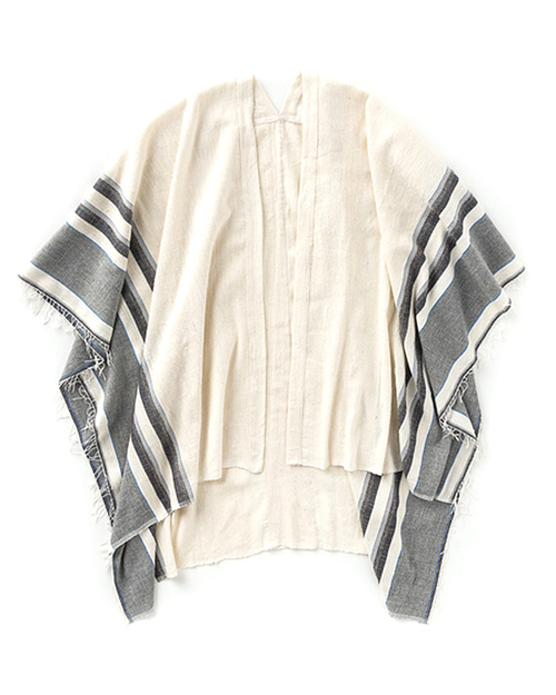 LemLem Aranya Blanket Poncho in Charcoal LemLem Aranya Blanket Poncho in Charcoal