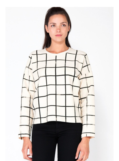 Make It Good Grid Canvas Sweatshirt Make It Good Grid Canvas Sweatshirt
