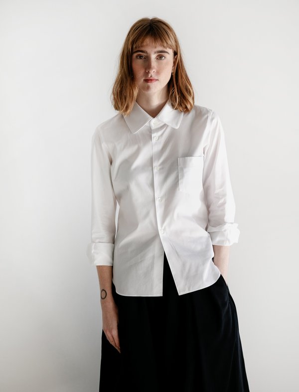 comme des garcons collar shirt