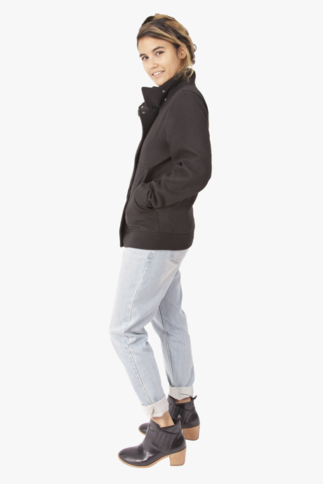 Shades Of Grey High Collared Car Coat Shades Of Grey High Collared Car Coat