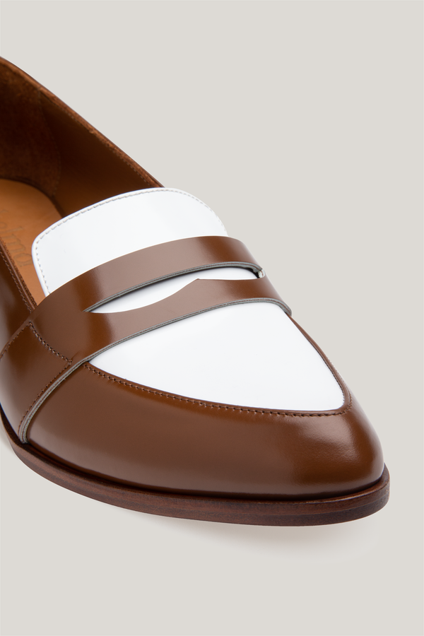 Thelma The Penny Loafer - Saddle Spectator Thelma The Penny Loafer - Saddle Spectator