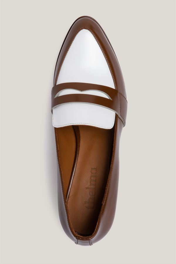 Thelma The Penny Loafer - Saddle Spectator Thelma The Penny Loafer - Saddle Spectator