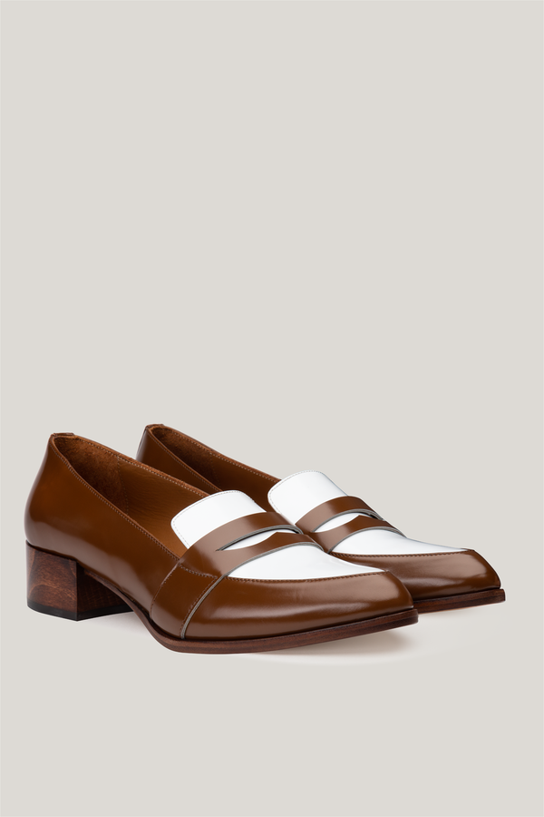 Thelma The Penny Loafer - Saddle Spectator Thelma The Penny Loafer - Saddle Spectator
