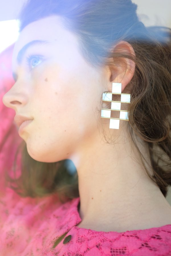 Hannah K Tile Earrings Hannah K Tile Earrings
