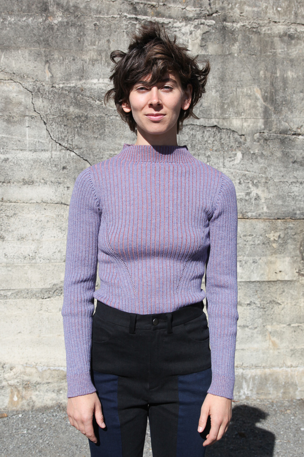 Rachel Comey Mock Neck Sweater - Lilac | Garmentory