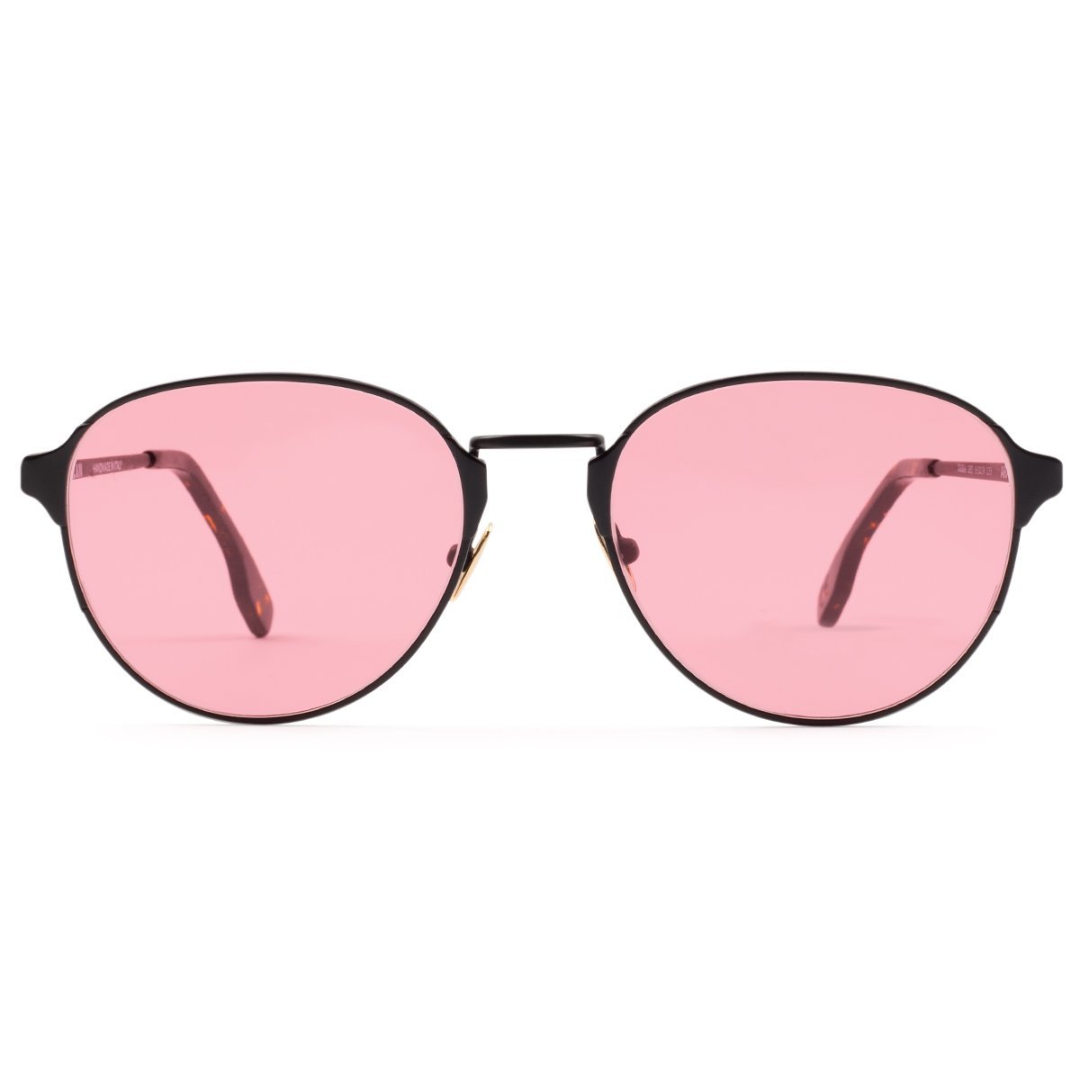 Zanzan Unisex Arango Gold Blue Oval Thin Frame Sunglasses Italy 19 55 135 Ray-Ban Aviator Sunglasses Gradient: Blue Gradient 55/14/135  main image 3