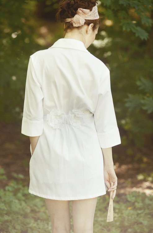 Salua Atelier Flannel Bouquet Robe Salua Atelier Flannel Bouquet Robe