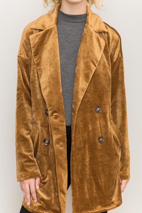 Hem & Thread Greenwich Velour Corduroy Jacket Camel Garmentory