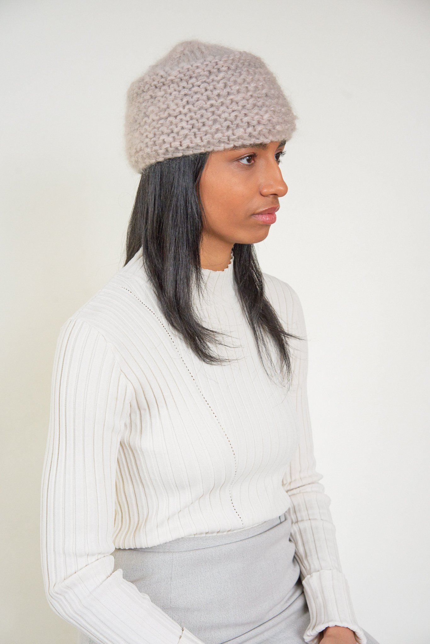 Clyde Knit Cossack hat - Blush | Garmentory