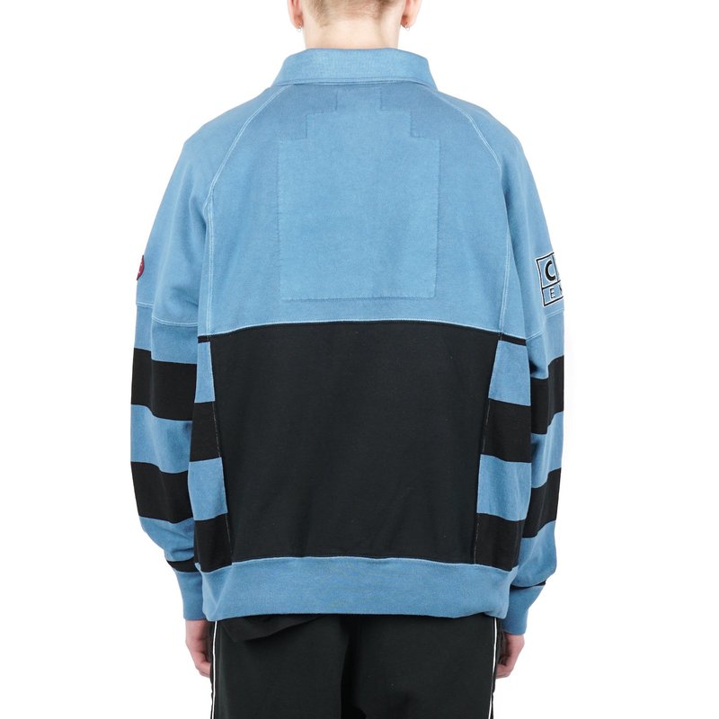 C.E CAVEMPT シーイー STRIPE COLLARED SWEAT L Cav Empt Stripe Collared Sweat Size XL in a lovely | Depop