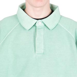 Cav Empt STRIPE COLLARED SWEAT - GREEN | Garmentory