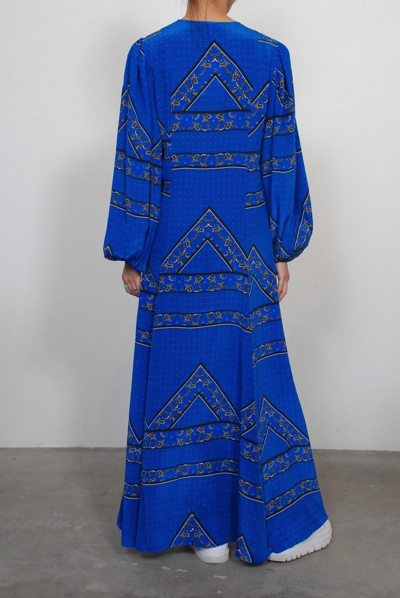 ganni sandwashed silk dress Ganni + Sandwashed Silk Maxi Dress