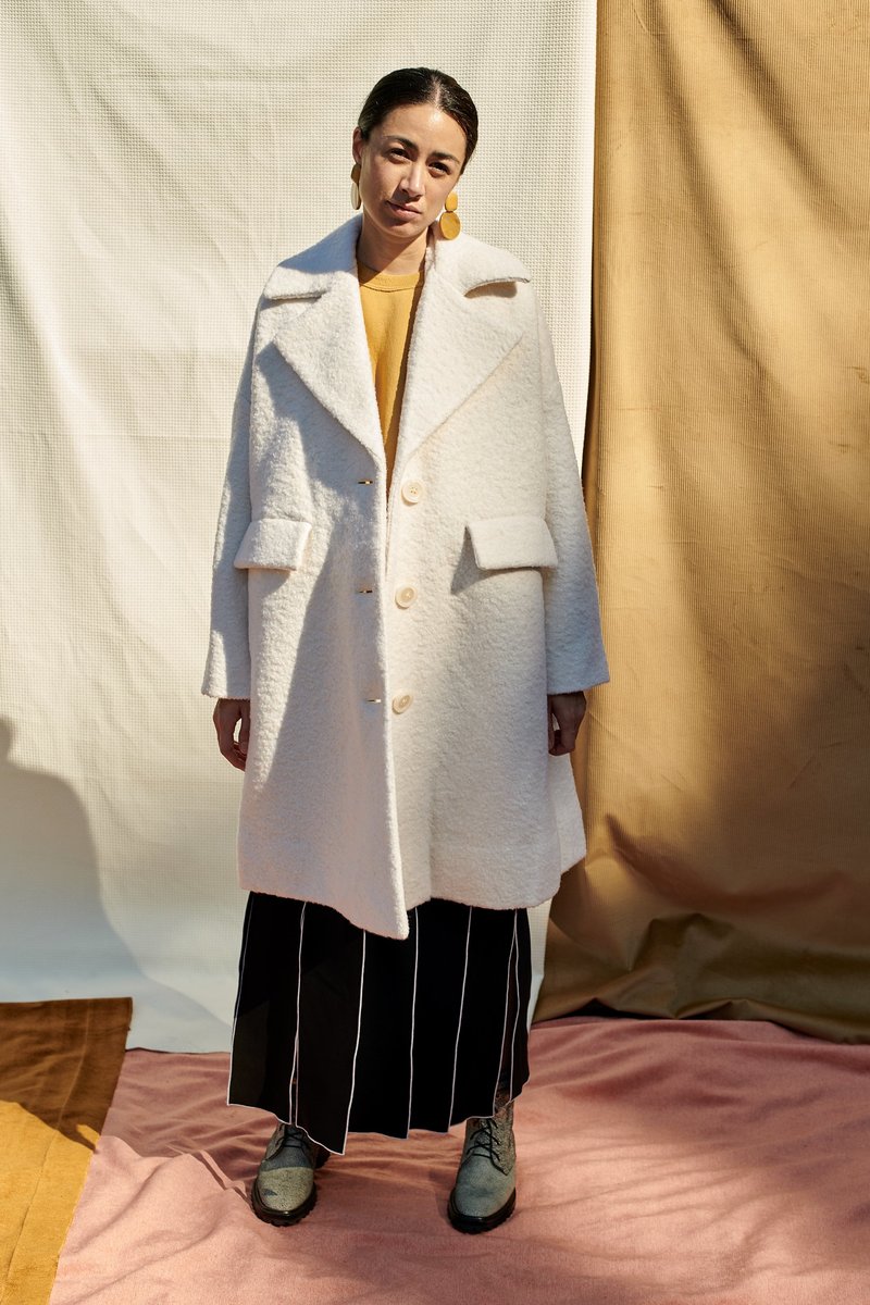 Garmentory Ganni Coat Fenn Ganni Fenn Wrap Coat- Black