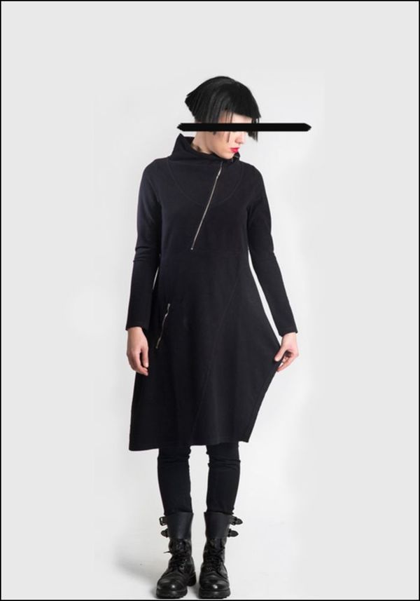 black and black dress for men Black Stretch Slim Fit Tuxedo Coat main image 0