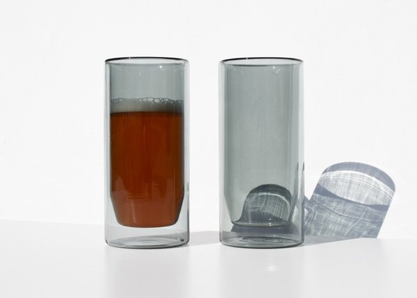 Yield Double-Wall 16oz Glasses - Gray Yield Double-Wall 16oz Glasses - Gray