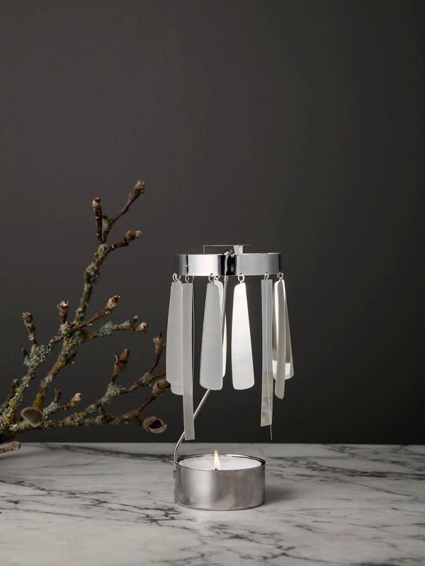 Ferm Living Tangle Spinning Tea Light - SILVER Ferm Living Tangle Spinning Tea Light - SILVER