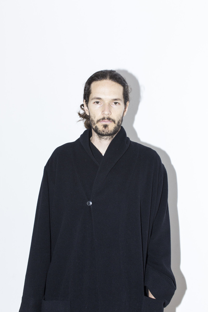寂然たるrobe coat Women's Two-Way Zip Down-Alternative Blue Robe