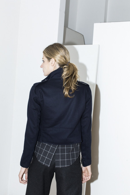 Assembly New York Navy Moto Coat Assembly New York Navy Moto Coat