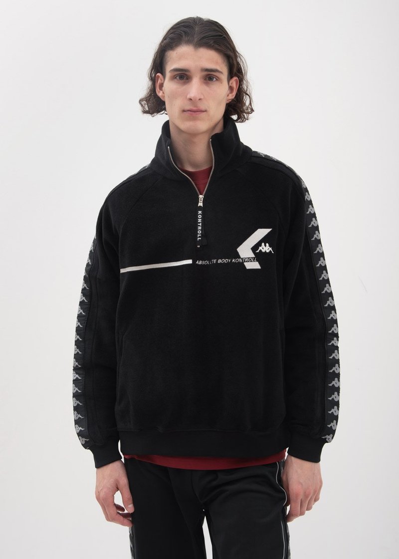 Kappa Kontroll Polar Fleece Half Zip Sweater - Black | Garmentory