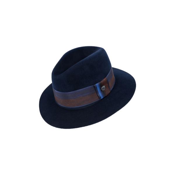 Filù Hats Filu Hats Med Brim Hat - Dark Blue | Garmentory display picture 3