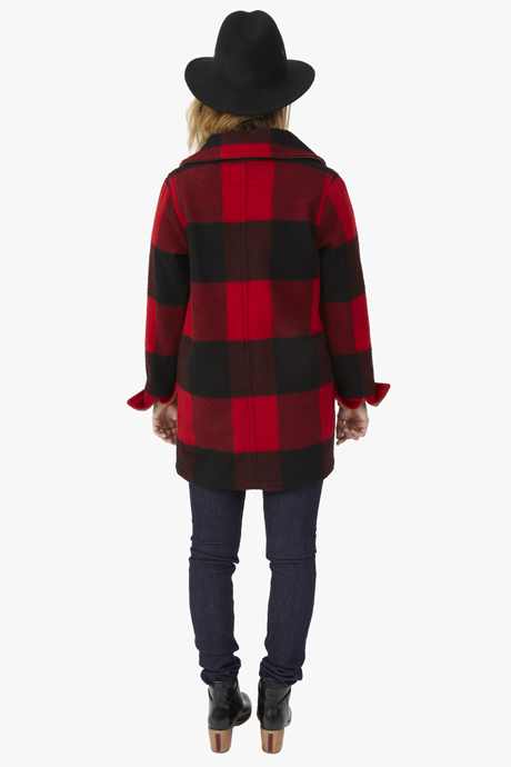 Woolrich Giant Buffalo Plaid Coat Red Woolrich Giant Buffalo Plaid Coat Red