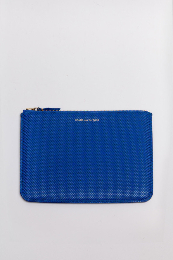 Comme des Garcons Luxury Blue Zip Pouch Comme des Garcons Luxury Blue Zip Pouch