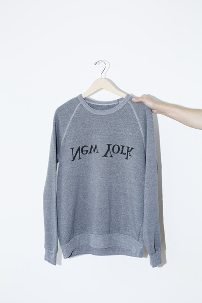 Unisex Assembly Grey NY Logo Sweatshirt Unisex Assembly Grey NY Logo Sweatshirt