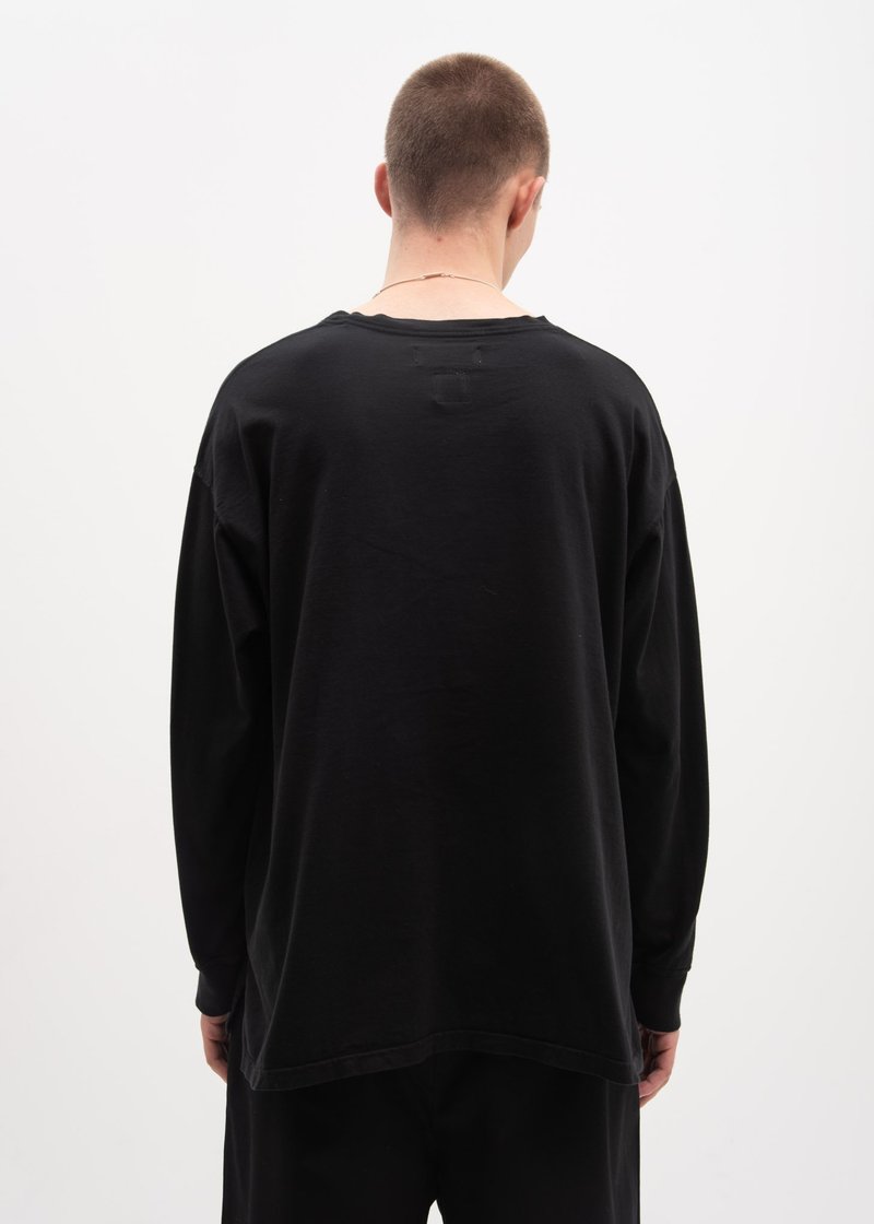 Facetasm Logo Long Sleeve T-Shirt - Black | Garmentory