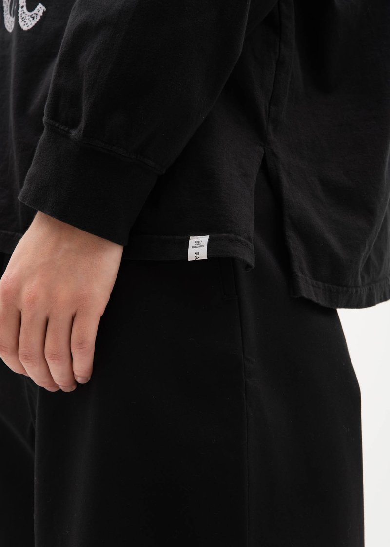 Facetasm Logo Long Sleeve T-Shirt - Black | Garmentory