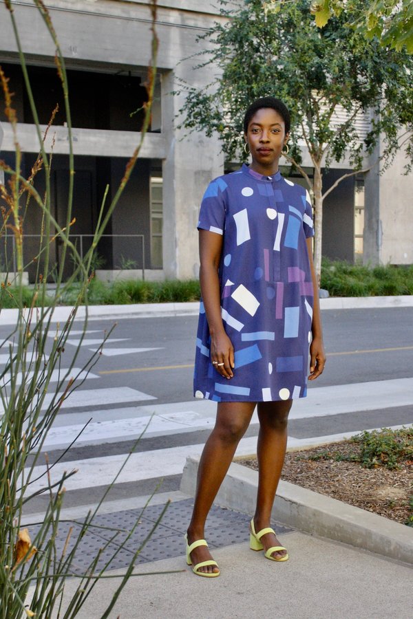 Dusen Dusen Oversize Tee Dress - Blue Mobile | Garmentory