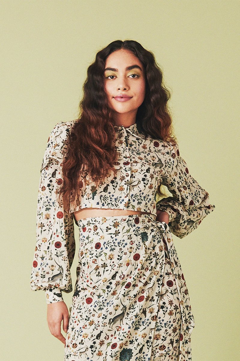 New Samantha Pleet Illuminated Belt - Ivory Troubadour Blouse - Ivory Illuminated – Samantha Pleet main image 2