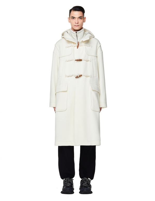 Undercover Disorder Embroidered Hood Duffle Coat | Garmentory