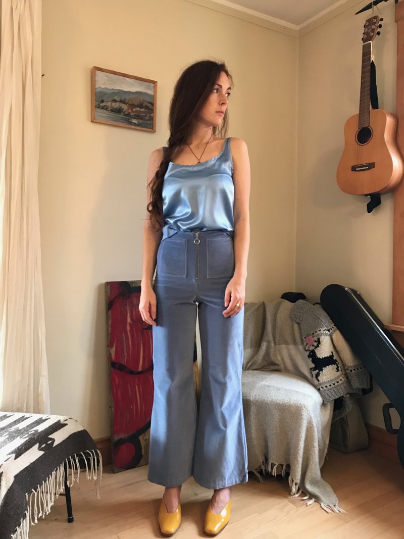 Paloma Wool Wadi Velvet PANT - Light Blue | Garmentory