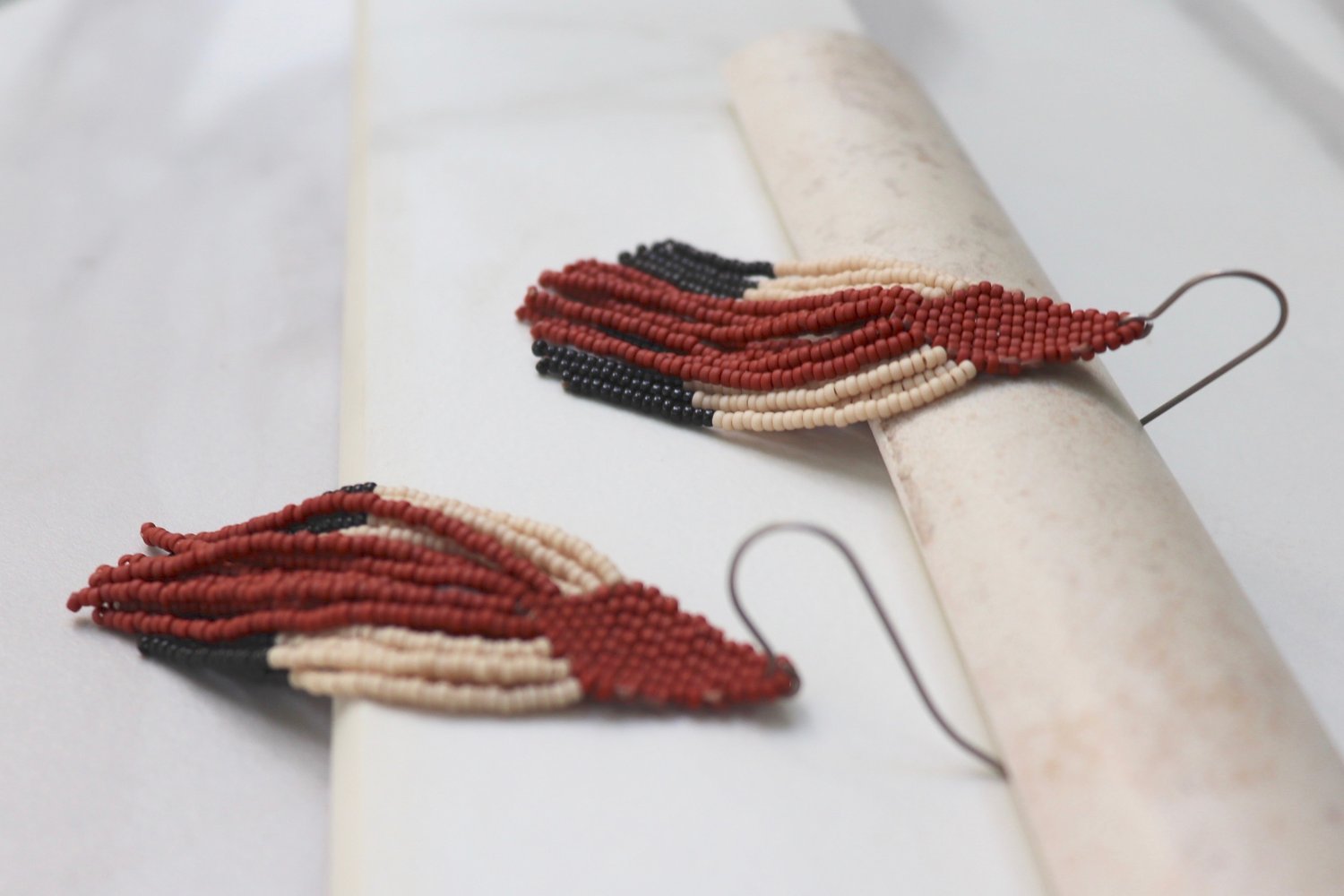 Woven Wyld Beaded Earrings Garmentory