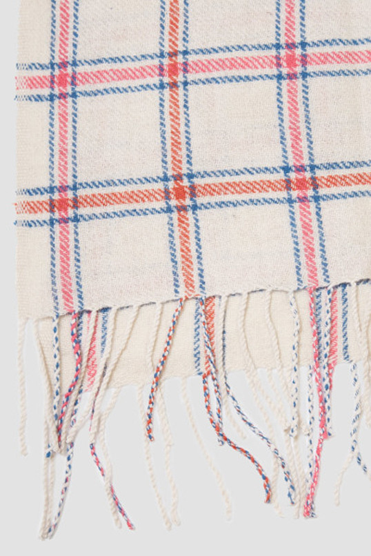 Standard Form Pale Neo Windowpane Scarf Standard Form Pale Neo Windowpane Scarf