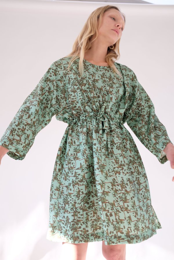 Beklina Hoda Beta Silk Dress - Sprezzatura Aqua Beklina Hoda Beta Silk Dress - Sprezzatura Aqua